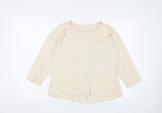 Womens UK Size M Braintree Beige Basic T-Shirt