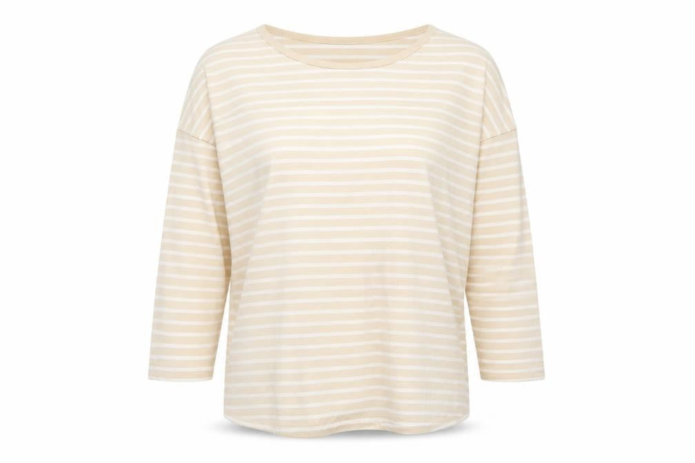Womens UK Size M Braintree Beige Basic T-Shirt