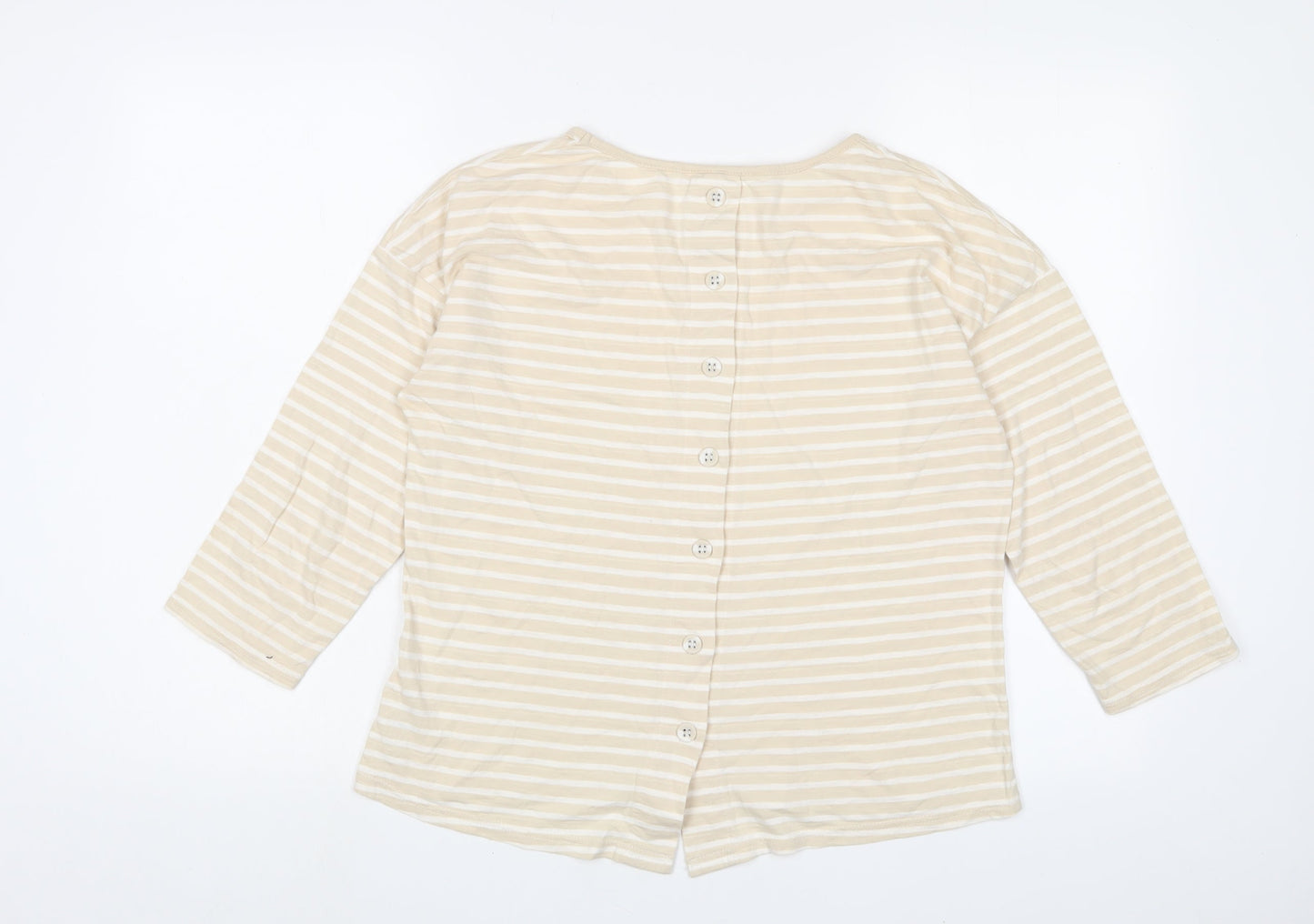 Womens UK Size M Braintree Beige Basic T-Shirt