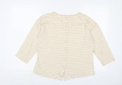 Womens UK Size M Braintree Beige Basic T-Shirt