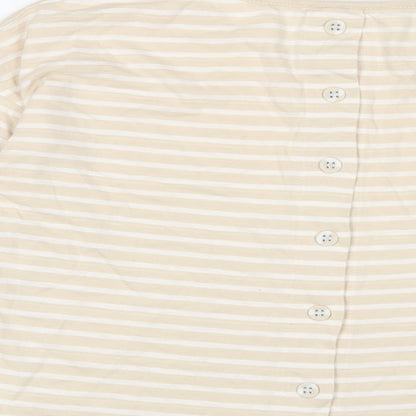 Womens UK Size M Braintree Beige Basic T-Shirt