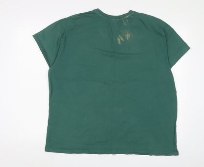 Womens UK Size 16 Slazenger Green Basic T-Shirt
