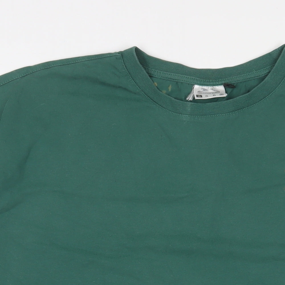 Womens UK Size 16 Slazenger Green Basic T-Shirt