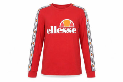 Womens UK Size 10 ellesse Red Basic T-Shirt