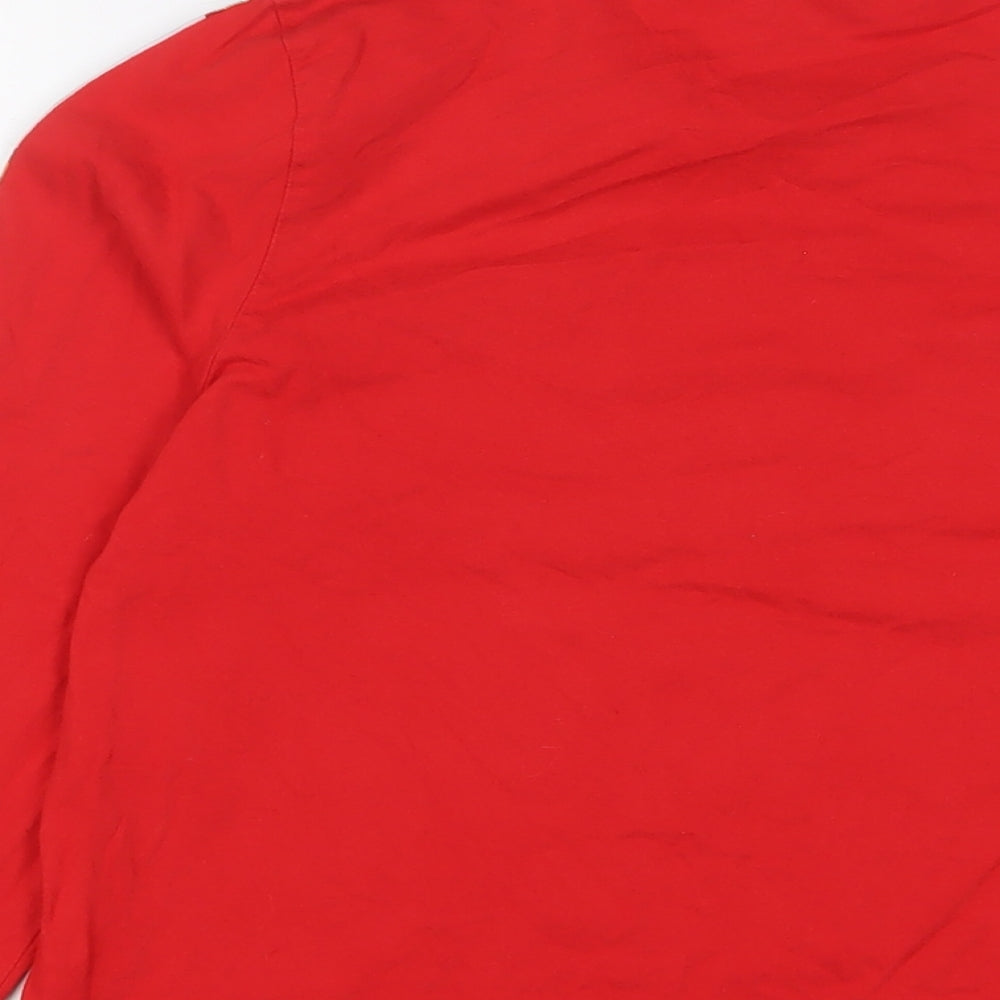 Womens UK Size 10 ellesse Red Basic T-Shirt