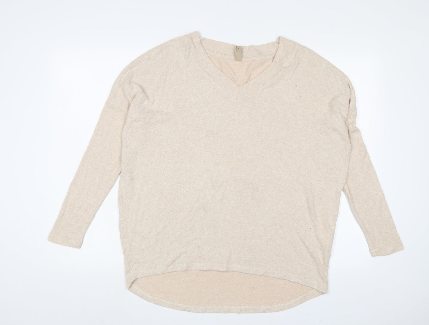 Womens UK Size M Soyaconcept Beige Basic T-Shirt