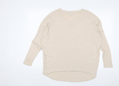 Womens UK Size M Soyaconcept Beige Basic T-Shirt