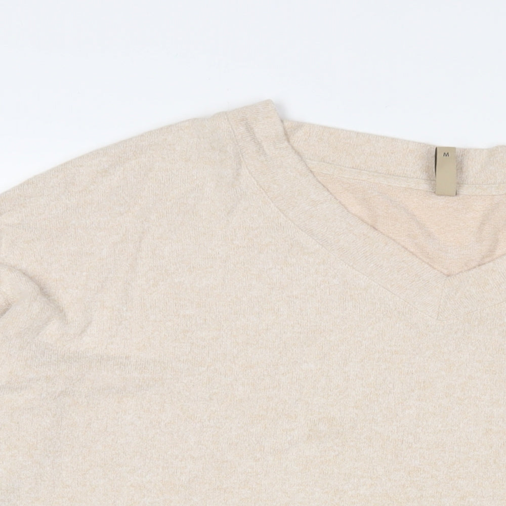 Womens UK Size M Soyaconcept Beige Basic T-Shirt