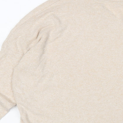 Womens UK Size M Soyaconcept Beige Basic T-Shirt