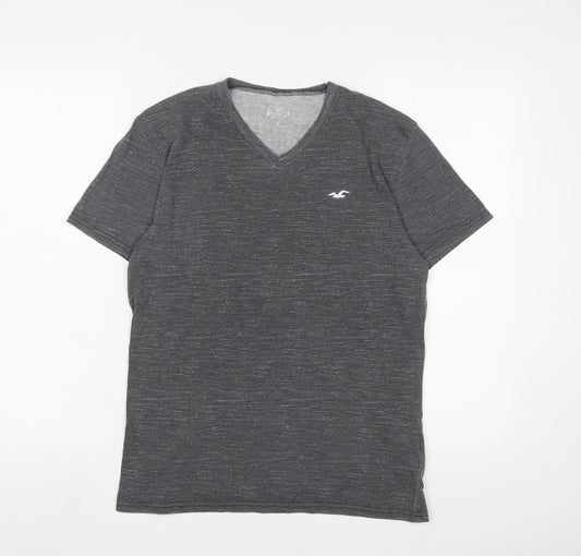 Womens UK Size M Hollister Grey Basic T-Shirt