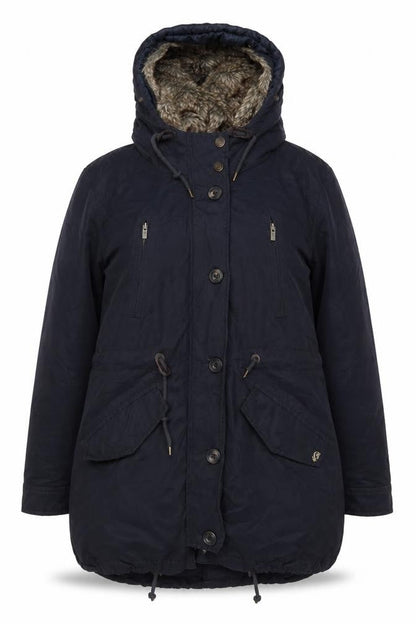 Iacomo Womens Blue Jacket Coat Size L Zip