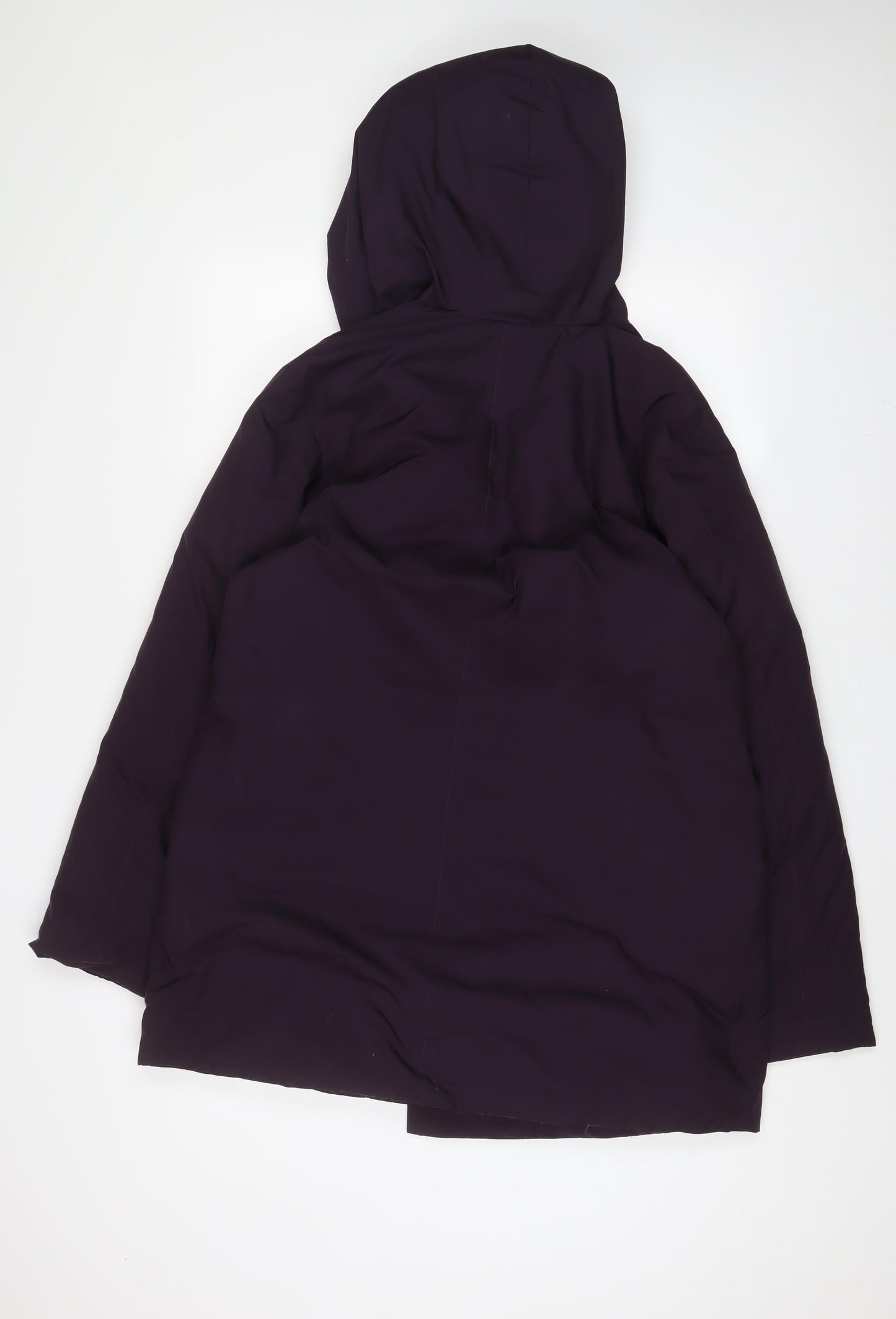 Womens UK Size 10 Claudia Strater Purple Quilted Coat