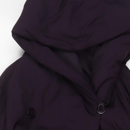 Womens UK Size 10 Claudia Strater Purple Quilted Coat