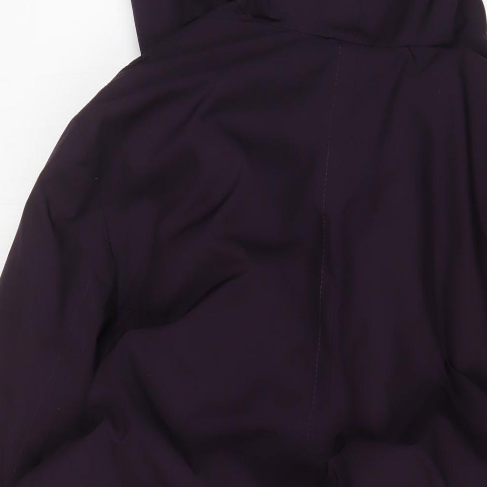 Womens UK Size 10 Claudia Strater Purple Quilted Coat