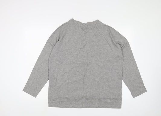 Noisy may Womens Grey Cotton Basic T-Shirt Size M V-Neck