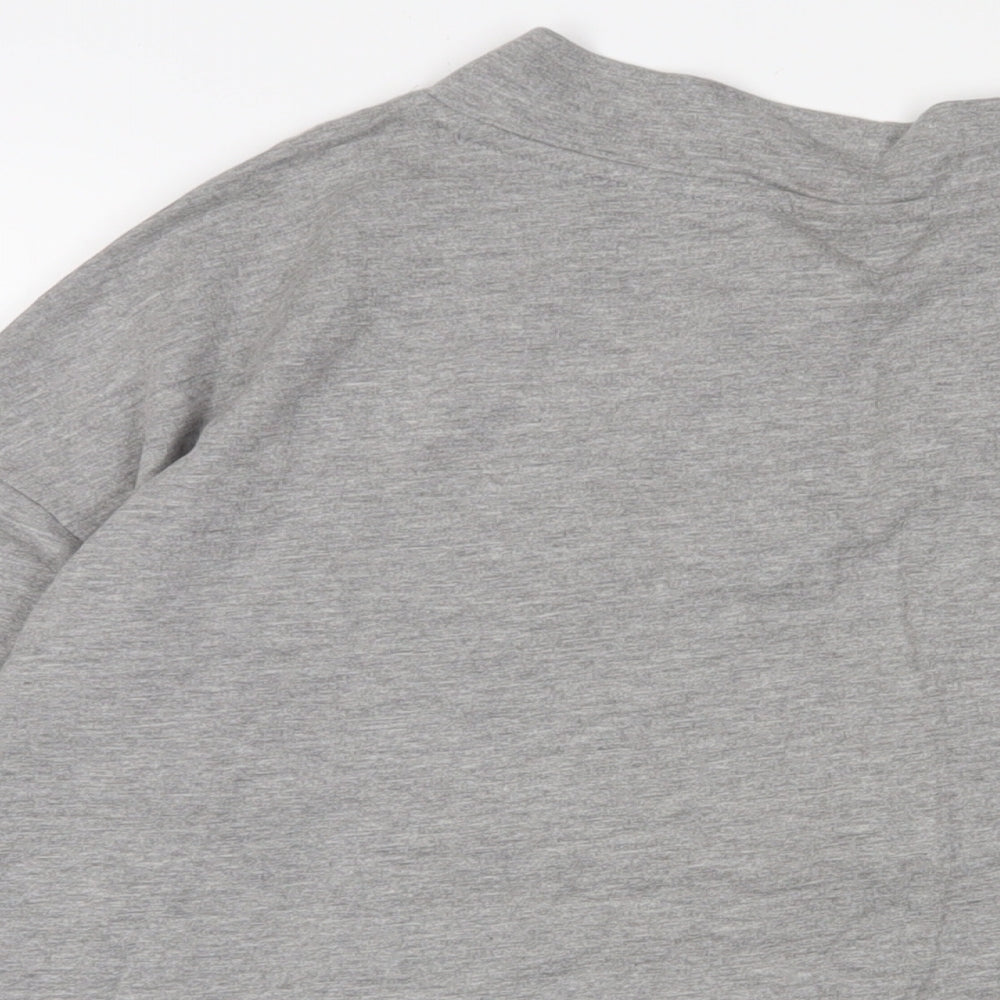 Noisy may Womens Grey Cotton Basic T-Shirt Size M V-Neck