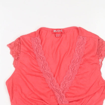 Womens UK Size 10 Monsoon Pink Basic T-Shirt