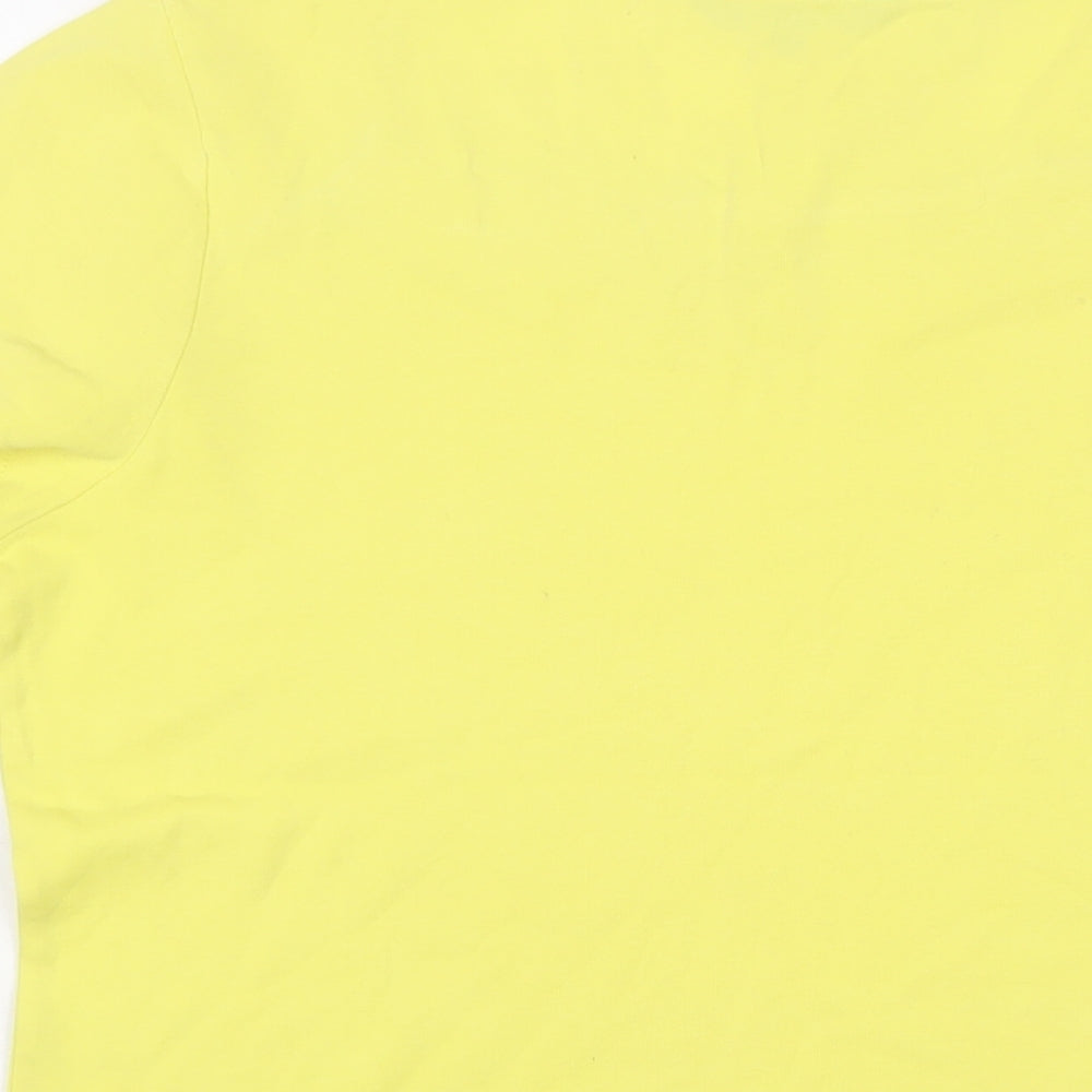 Womens UK Size 16 Maine Yellow Basic T-Shirt