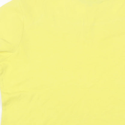 Womens UK Size 16 Maine Yellow Basic T-Shirt