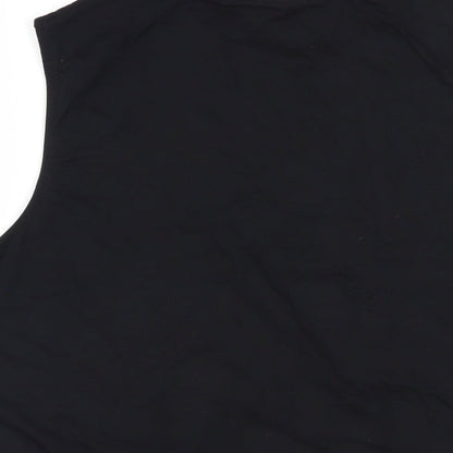 Sonder Womens Black Viscose Basic Tank Size 18 Round Neck - Rhinestone