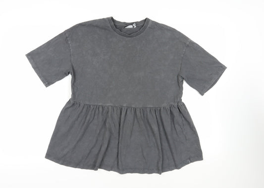 Womens UK Size 8 ASOS Grey Basic T-Shirt