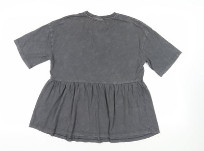 Womens UK Size 8 ASOS Grey Basic T-Shirt
