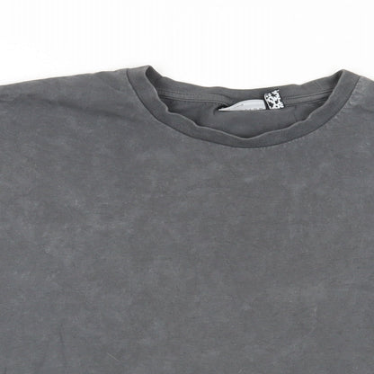 Womens UK Size 8 ASOS Grey Basic T-Shirt