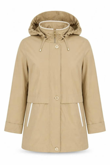 Marks & Spencer Womens Yellow Jacket Size 8 Zip - Hooded