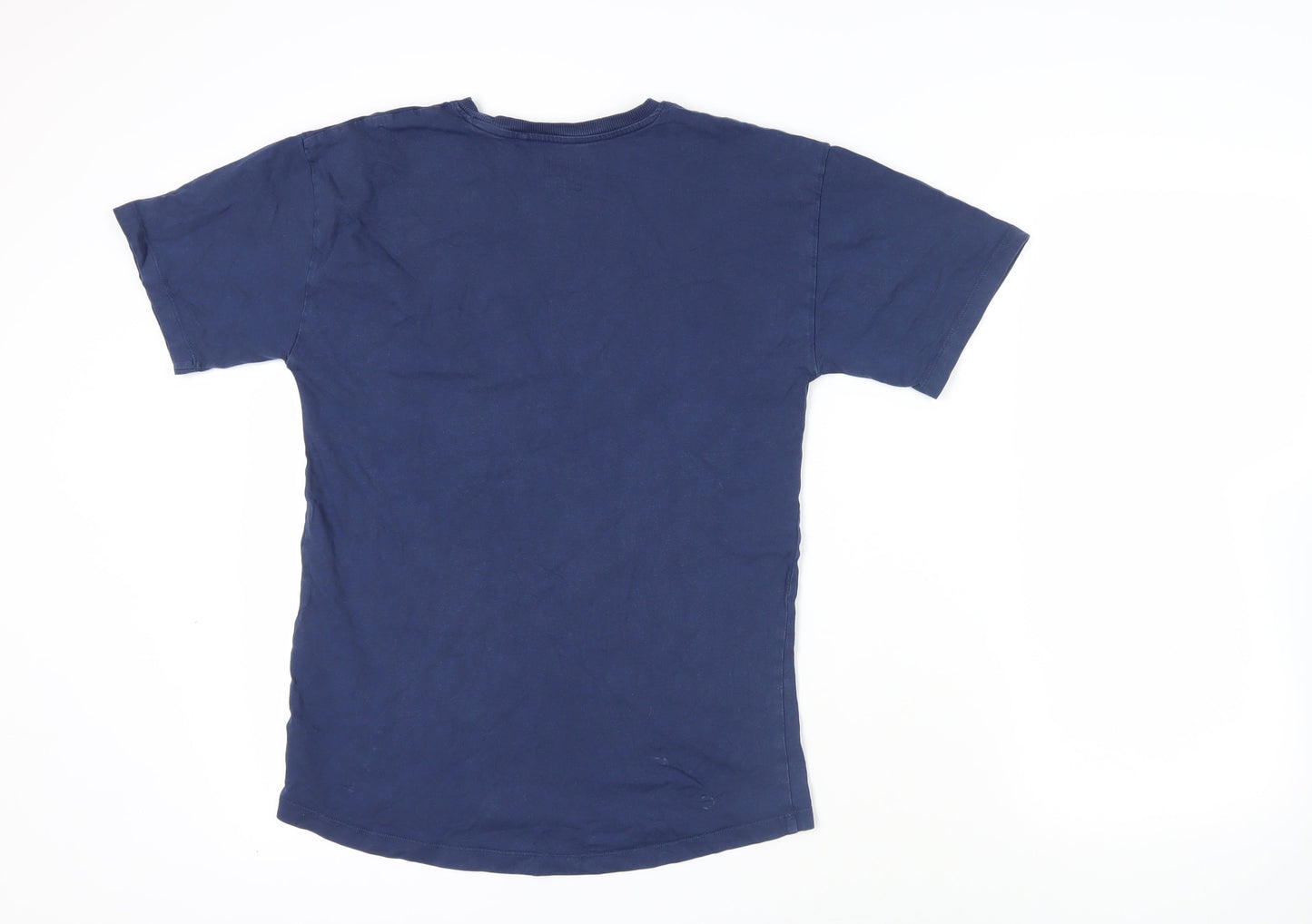 NEXT Girls Blue Cotton Pullover T-Shirt Size 14 Years Crew Neck