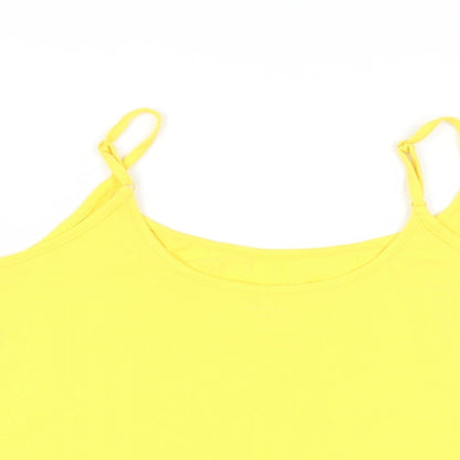 Womens UK Size 14 Marks and Spencer Yellow Camisole Tank