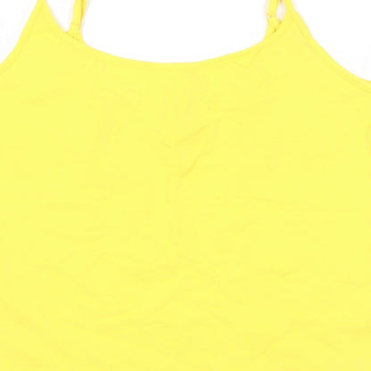 Womens UK Size 14 Marks and Spencer Yellow Camisole Tank