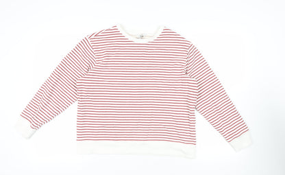 Womens UK Size M Marks and Spencer White Pullover Sweatshirt