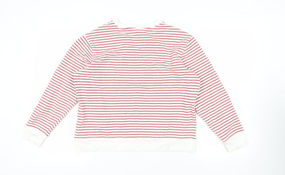 Womens UK Size M Marks and Spencer White Pullover Sweatshirt