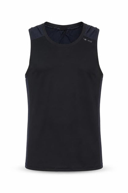 Domyos Mens Black Polyester Basic Tank Size M Crew Neck Pullover - Gym Workout Running