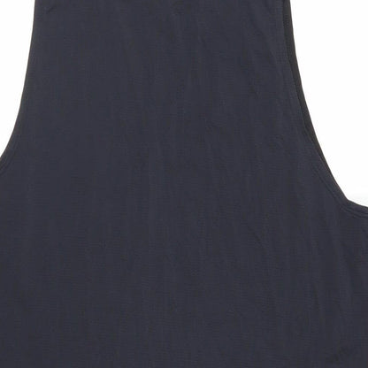 Domyos Mens Black Polyester Basic Tank Size M Crew Neck Pullover - Gym Workout Running