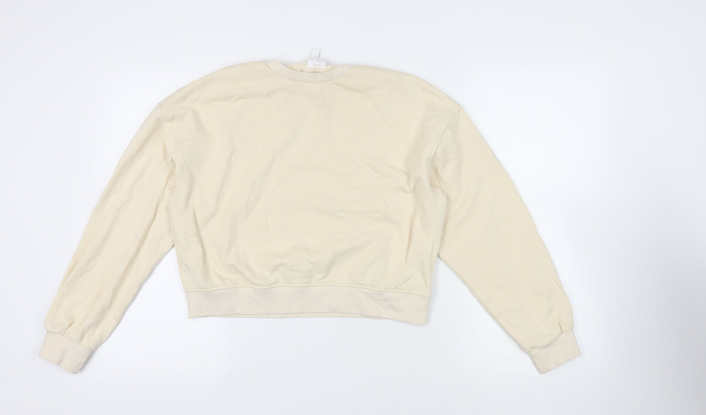 Womens UK Size S Divided by H&M Ivory Pullover Sweatshirt