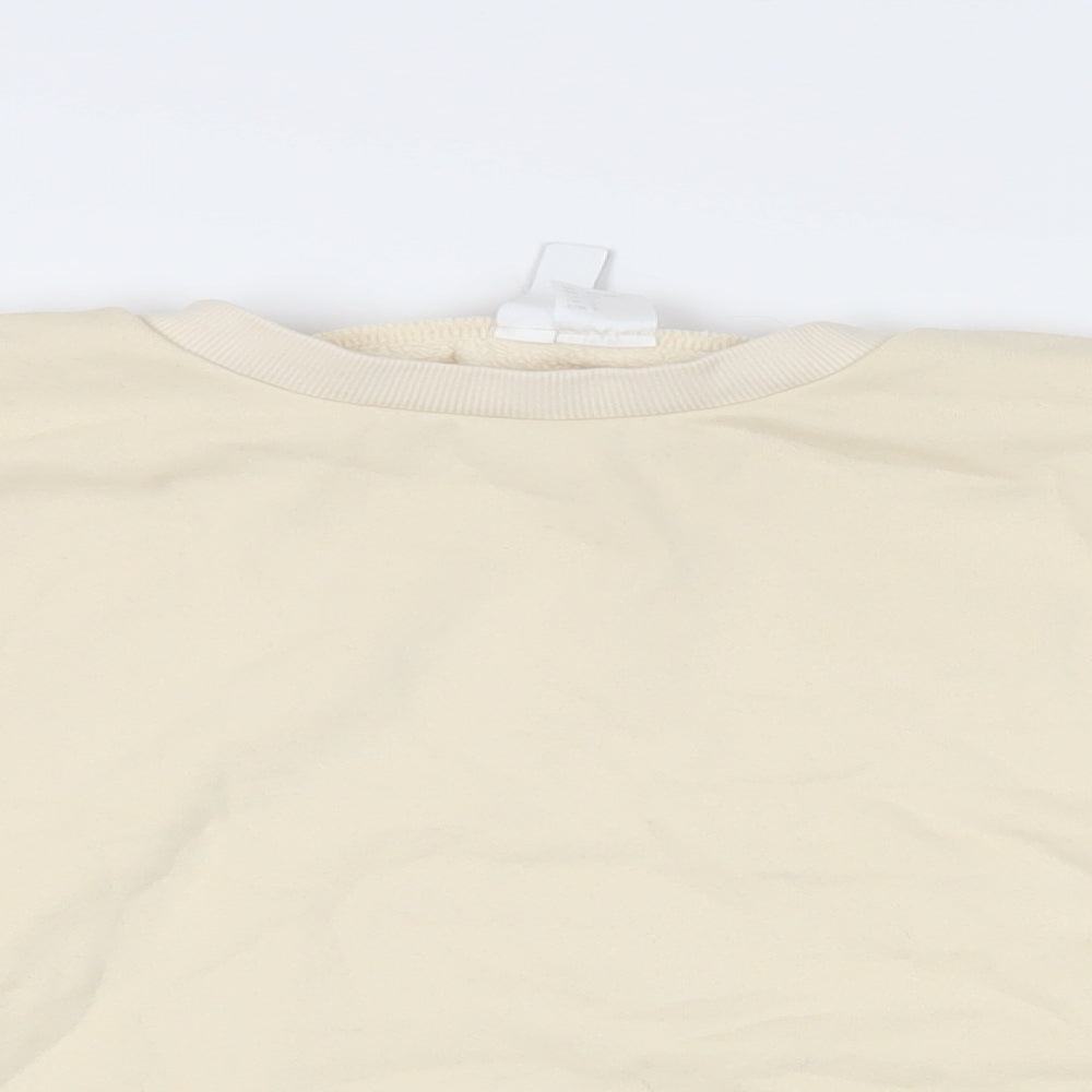 Womens UK Size S Divided by H&M Ivory Pullover Sweatshirt