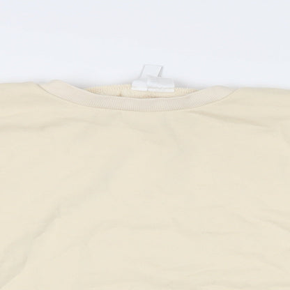 Womens UK Size S Divided by H&M Ivory Pullover Sweatshirt