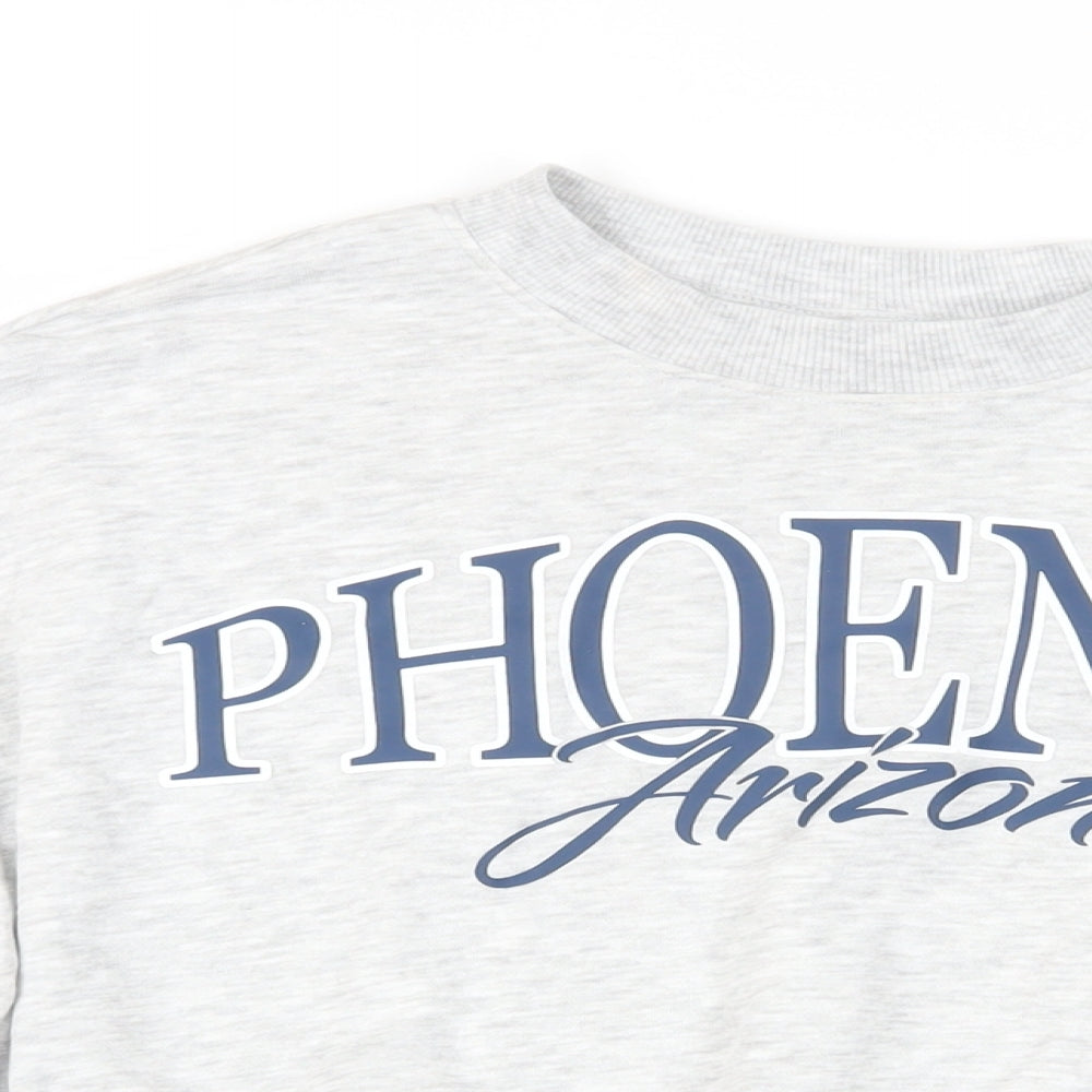 H&M Girls Grey Cotton Pullover Sweatshirt Size 13-14 Years Pullover - Phoenix Arizona