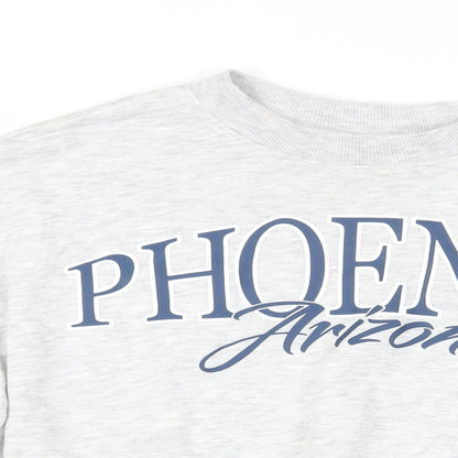 H&M Girls Grey Cotton Pullover Sweatshirt Size 13-14 Years Pullover - Phoenix Arizona