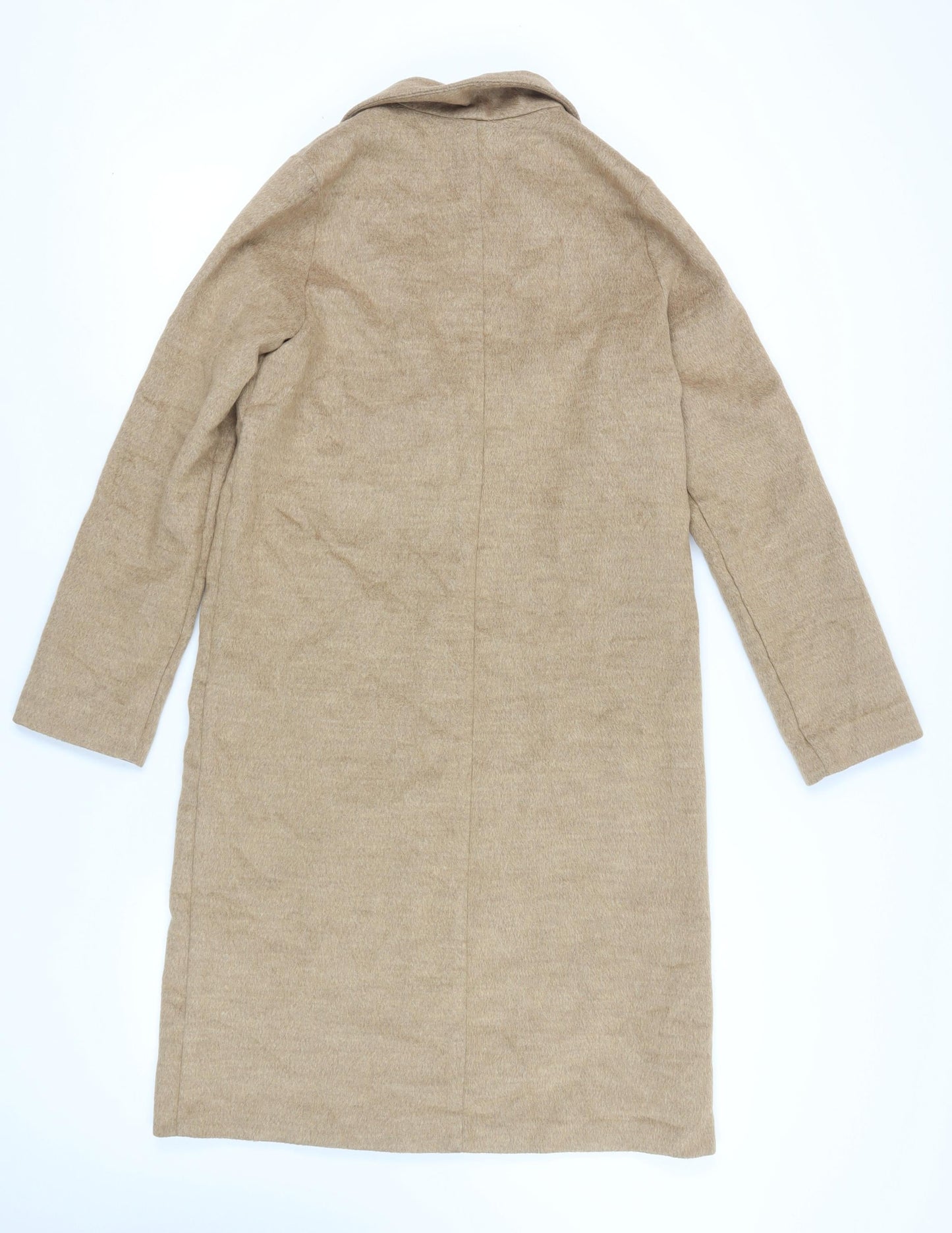 Womens UK Size 6 H&M Beige Overcoat