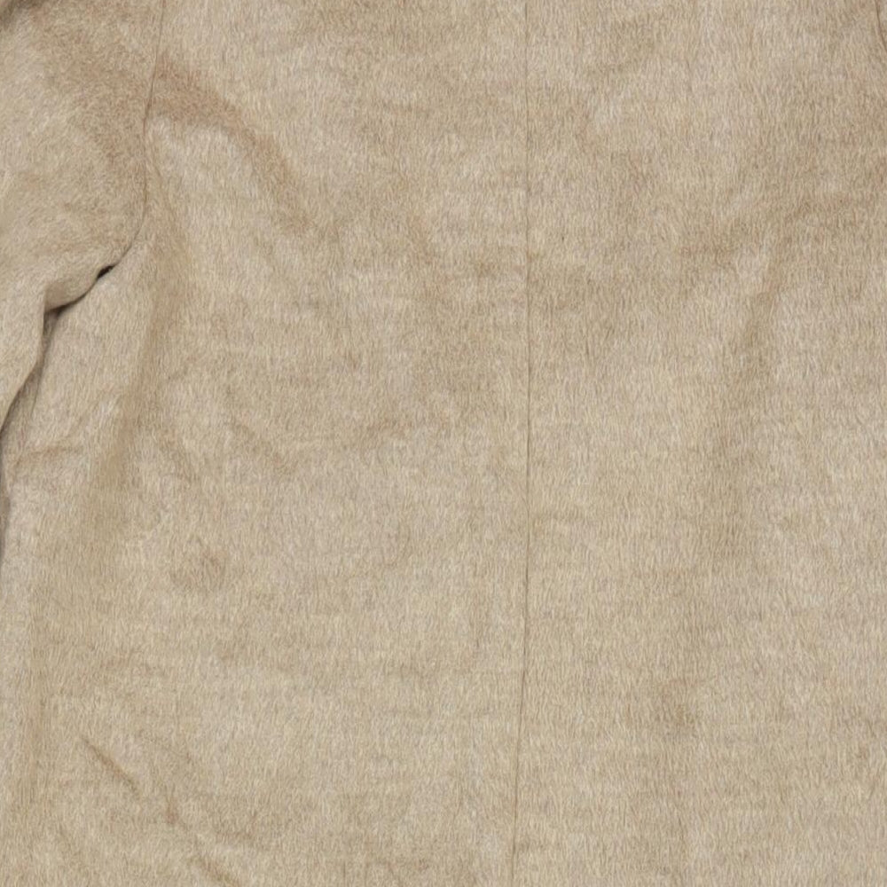 Womens UK Size 6 H&M Beige Overcoat