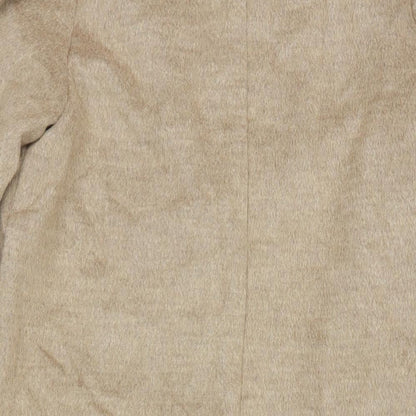 Womens UK Size 6 H&M Beige Overcoat