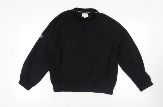 Womens UK Size M NEXT Black Pullover Sweatshirt