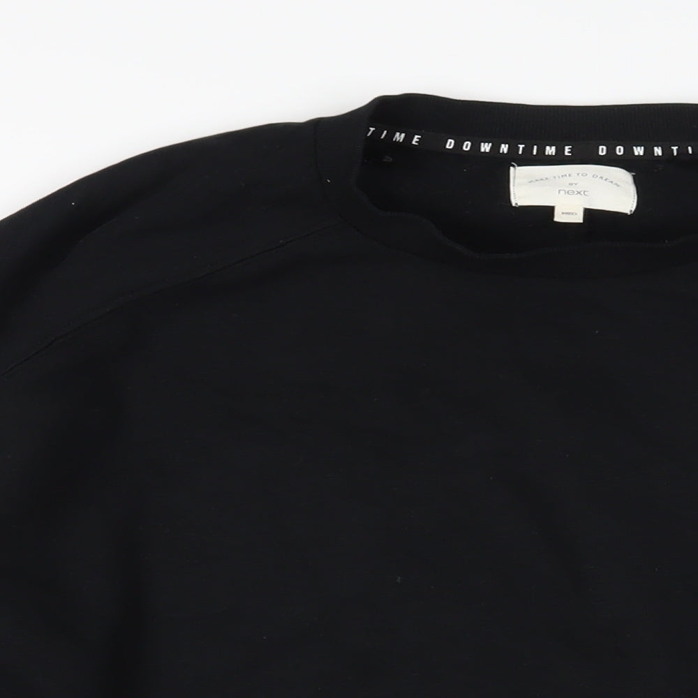 Womens UK Size M NEXT Black Pullover Sweatshirt