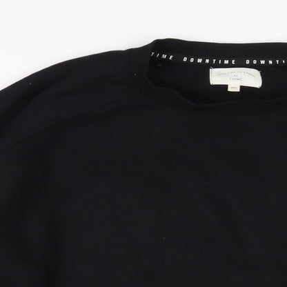 Womens UK Size M NEXT Black Pullover Sweatshirt