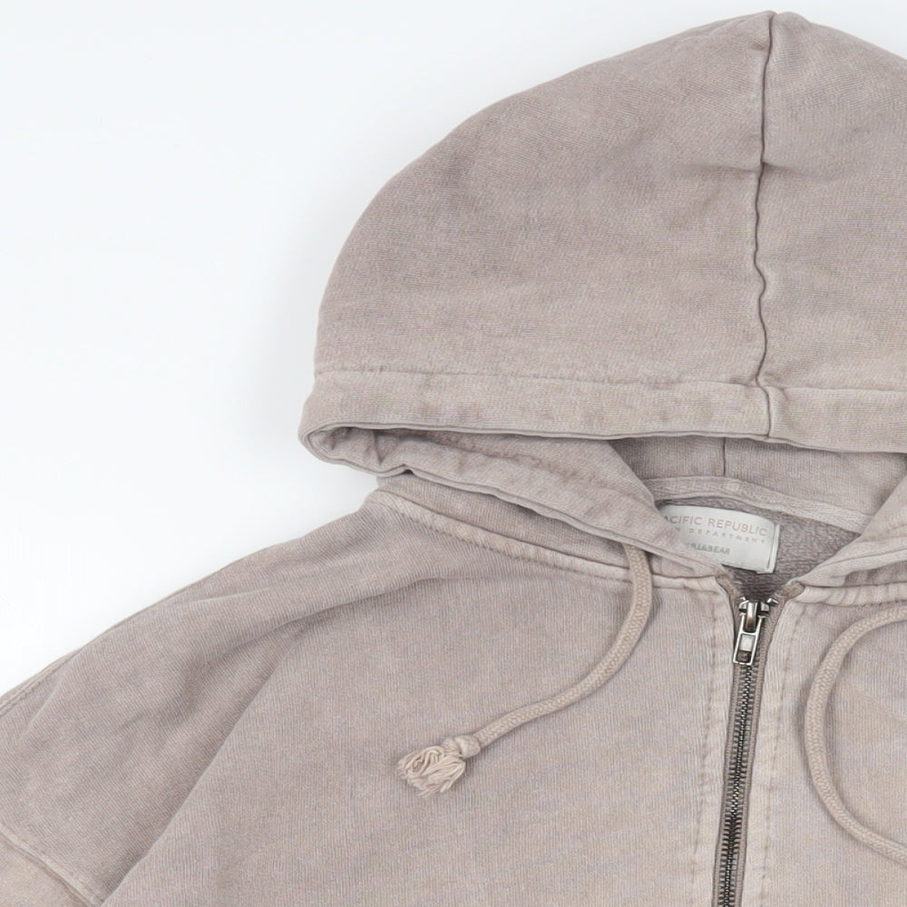 Mens UK Size S Pull&Bear Grey Full Zip Hoodie
