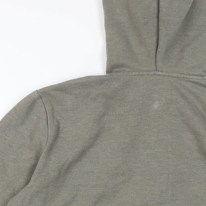 Topman Mens Grey Cotton Full Zip Hoodie Size XS - Pockets