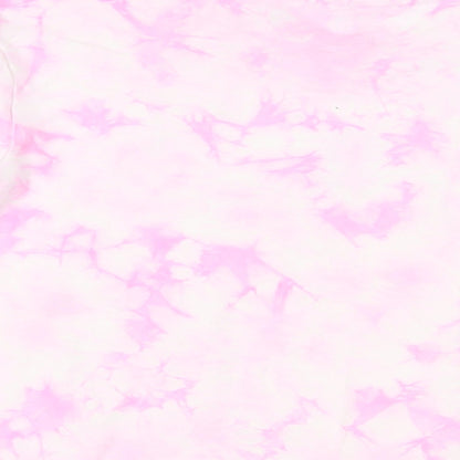 Marks and Spencer Girls Pink Geometric Cotton Pullover Sweatshirt Size 12-13 Years Pullover - Smiley World Tie-Dye