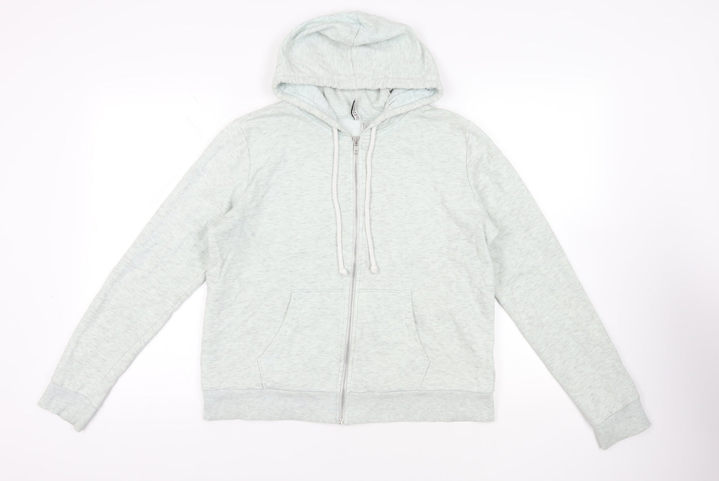 Womens UK Size L Divided by H&M Green Full Zip Hoodie